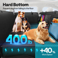 PU leather waterproof back seat cover resists tears and cleans easily