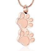Memorial Jewelry paw dog cremation pendant keeps memory close and durable.