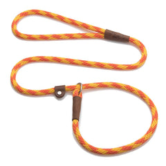 Mendota Pet Slip Leash Amber close-up hardware for reliable training.