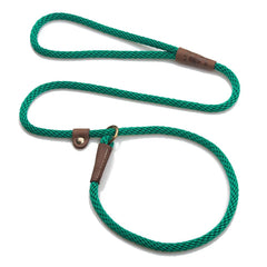 Mendota Pet slip leash and collar combo in Kelly Green, 4ft, lightweight control.