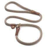 Mendota Pet Slip Leash handcrafted in the USA with braided rope for a comfortable grip.