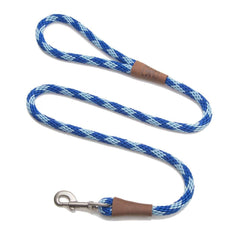 Mendota Pet Snap Leash shows British-style braid in sapphire for confident daily walks