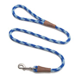 Mendota Pet Snap Leash British-style braided sapphire, ideal for daily walking.