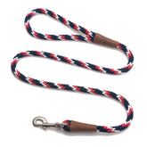Mendota Pet Snap Leash Pride close-up brass hardware shows lasting durability.