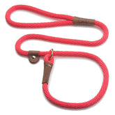 Mendota Slip Leash Collar Red 4ft—all-in-one training aid.