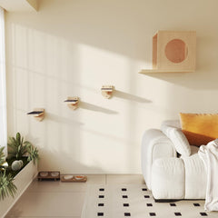 MeowHomm cat wall shelves condo offers a private perch and elevated play space.