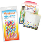 Meowijuana Birthjays bundle packaging highlighting premium catnip for enrichment.