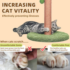 Meowoou cat tree features banana leaf decor for a natural aesthetic.