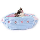 Meow&Woof bonding pouch front view showing cozy fleece for sugar glider cuddles