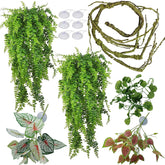 MEPHAN large hanging leaves for terrarium decor and reptile enrichment.