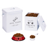 Meraki Home large dog food bin with lid keeps dry food fresh and organized.