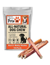 Merchandise Unlimited Pets Plus bully sticks 6in pack shot showing odor-free, all-natural chew
