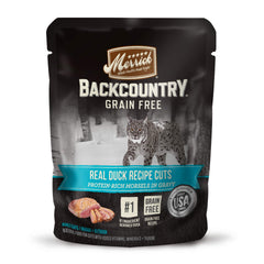 Merrick Backcountry duck cuts bowl shows protein-rich meal option