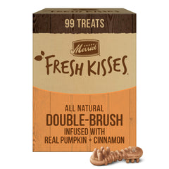 Merrick Fresh Kisses dental chews pumpkin cinnamon for small dogs freshen breath