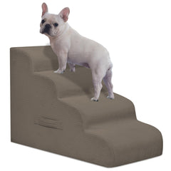 Mesa Lemon Dog Steps two-step layout aids small dogs in reaching raised beds