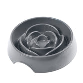 Messy Mutts interactive slow-feeder bowl top view promotes mindful eating for pets.