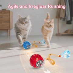 metiya interactive cat ball in slow mode calms timid cats with gentle motion