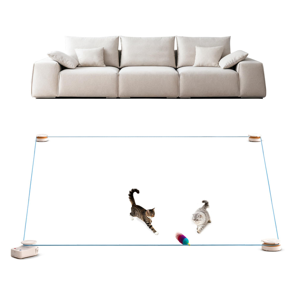Metiya interactive cat toy anti-slip base offering stable indoor play.