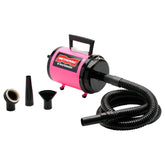METROVAC AFTD-3 pink front view highlights its professional dog dryer design for quick grooming.