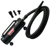 METROVAC MB-3V front view highlights compact power for efficient pet grooming.