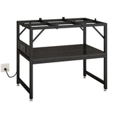 METYERRY 15-20 gallon stand top surface shows spacious area for secure tank placement.