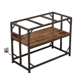 METYERRY sturdy metal aquarium stand provides a solid base for a 40-gallon tank