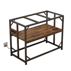 METYERRY sturdy metal aquarium stand provides a solid base for a 40-gallon tank