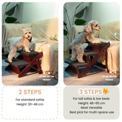 MEWANG steps show 2, 3, and 4-step options for sofa height.