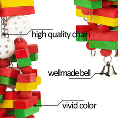 MEWTOGO bird toy with durable chain supports long-lasting chewing sessions.