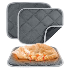 MEWTOGO self-warming cat bed mat highlights heat retention for cozy naps.