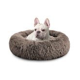 MFOX Calming Dog Bed closeup of soft faux fur for cozy naps.