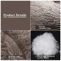 MFOX Calming Dog Bed soft filling supports joints and muscles.