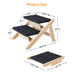 MHL.CXG dog stairs foldable-compact design for compact storage.