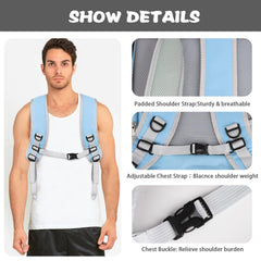 Miaoaws ergonomic back with padded straps reduces shoulder strain on hikes.