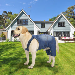 Miaododo dog jeans jumpsuit pocket-design adds practicality for treats and small essentials.