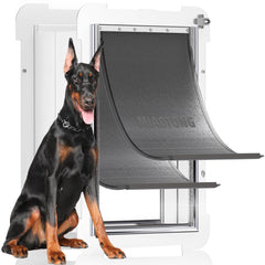 MIAOTONG Extra Large Dog Door wall-tunnel assembly for easy installation and large-pet access