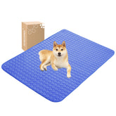 MICROCOSMOS cooling mat on floor delivers cool, family-friendly comfort.