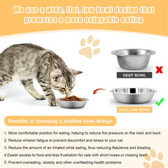 MicoSim stackable cat bowls demonstrate compact storage and portability