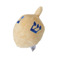 Midlee Dreidel Hanukkah dog toy with squeaker enhances interactive play.