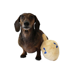 Midlee Hanukkah dog toy sized for large dogs with plush interior.