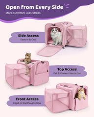 MIDOG cat carrier soft under-seat coral escape-proof zipper to prevent escapes