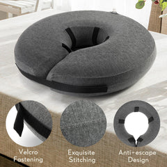 MIDOG donut-cone lets dog eat and drink without obstruction.