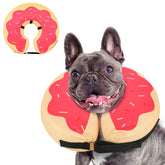 MIDOG donut cone red front view helps prevent licking while supporting comfortable recovery.