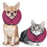 MIDOG inflatable donut cone rose XS provides soft recovery protection.