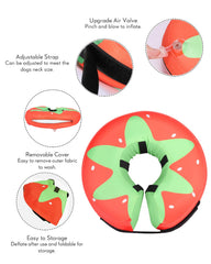 MIDOG inflatable e-collar enables eating and drinking with unobstructed vision