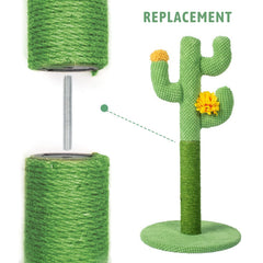 MiDube cat-tree scratch post refill for MiDube towers in green
