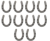 Midwest Craft House small cast iron horseshoes pack-10 provides durable rustic décor accents.
