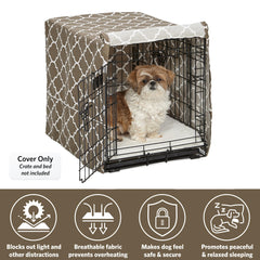 MidWest Homes for Pets crate cover privacy design promotes calm environments.