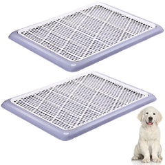 Mifoci dog potty tray perforated grate channels waste away, keeping paws dry and clean.