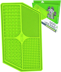Mighty Paw Dog Lick Pad showing suction cups for secure bath time fun and grooming.